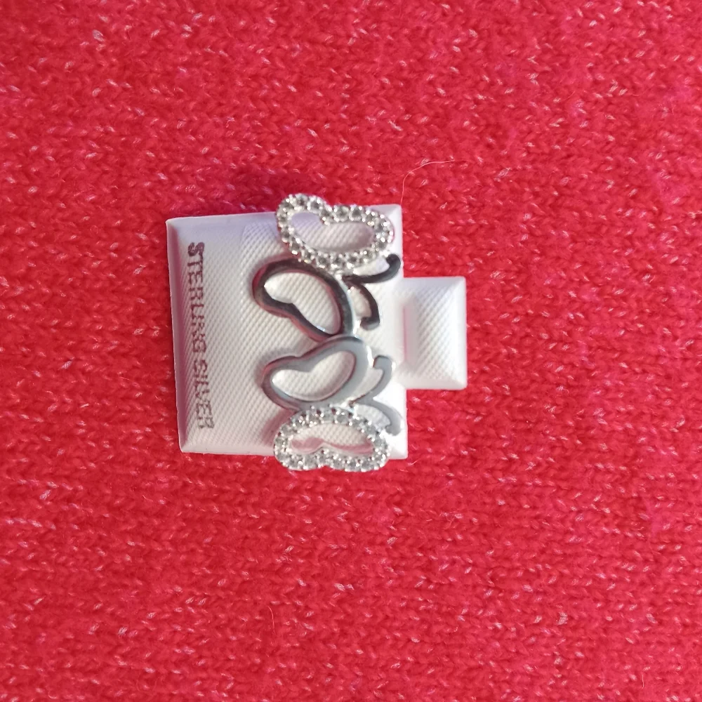 925 Sterling‎ Silver Lovely Adorable Butterfly CZ Stud Earrings Women Girl